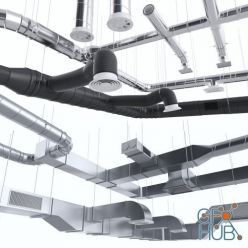 3D model Ventilation system