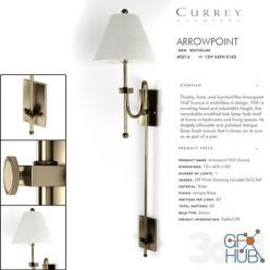 3D model CURREY & COMPANY Arrowpoint Wall Sconce