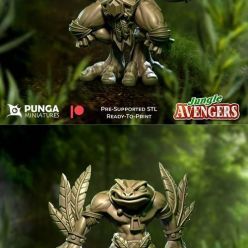 3D model Punga Miniatures - Jungle Avengers Part 1 May 2022 – 3D Print