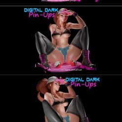 3D model Digital Dark Pin-Ups - Hilda with two NSFW versions and FUTA – 3D Print