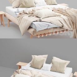 3D model Magic linen bed