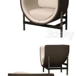 3D model Casala Capsule Lounge 1 Seater