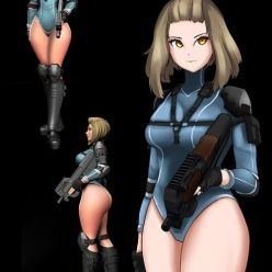 3D model Warfare Pin-ups Clara Art – 3D Print