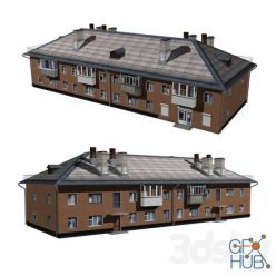 3D model 2-storey residential building