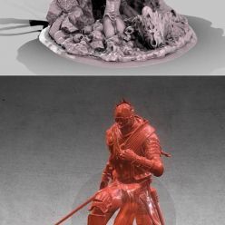 3D model The Army Of Hell - Veteran and Dark Souls 3 Soul Of Cinder Sculpture – 3D Print
