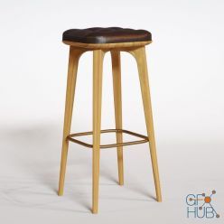 3D model Stool leather Neri&Hu