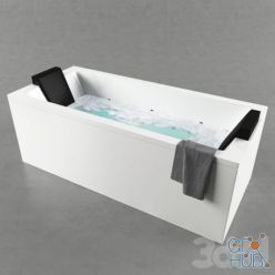 3D model Design Paolo Parea Quadra bathtub