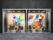 3D model Showcase of children's shop