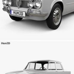 3D model Alfa Romeo Giulia (105) 1962 car