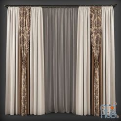 3D model Curtains in a classic style (145)