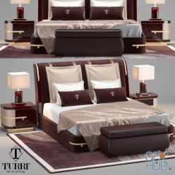 3D model Turri Diamonds Bed