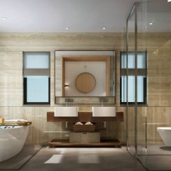 3D model Modern bathroom interior 059