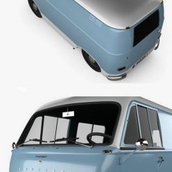 3D model Hum 3D Ford Taunus Transit FK1250 1963
