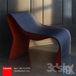 3D model Armchair art. 181 by Cassina