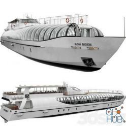 3D model Radisson Royal Flotilla Yacht