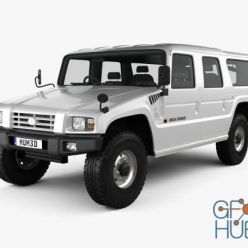 3D model Hum 3D Toyota Mega Cruiser 1996