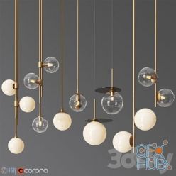 3D model Pendant Light Collection 14 – 4 Type