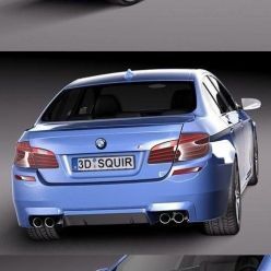 3D model BMW M5 2014 F10 sedan