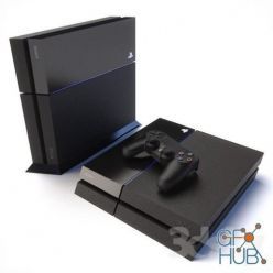 3D model Sony PlayStation 4