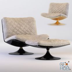 3D model Arm Chair Baxter Marilyn