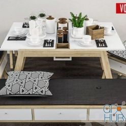 3D model Decorative set of table VOX Spot