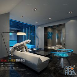 3D model Lobby Reception Interior A015