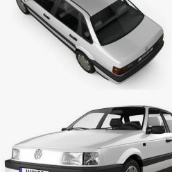 3D model Volkswagen Passat (B3) sedan 1988
