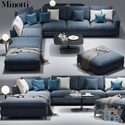 3D model Minotti Andersen sofa CLYFFORD Modular