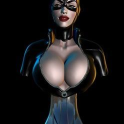 3D model Batgirl and Catwoman and Black Cat Bust – 3D Print