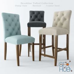 3D model Brookline Tufted chairs