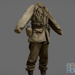 3D model American Uniform WW2
