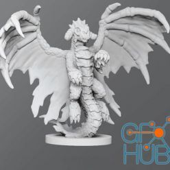 3D model Black Dragon Wyrmling – 3D Print