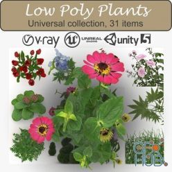 3D model CGTrader – Low Poly Plants 3D models