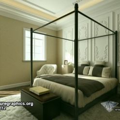 3D model Modern Style Bedroom Interior 10