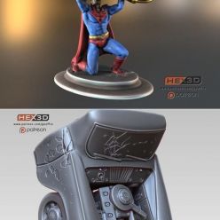 3D model Superman Car Lift – 3D Print