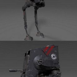 3D model Star Wars AT-ST Walker PBR