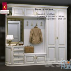 3D model Combat - White hall Wardrobe