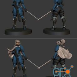 3D model Greater Good Anime Figurine (Based On Robot Jones Concept) – 3D Print