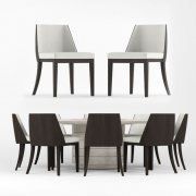 3D model Table and eight chairs