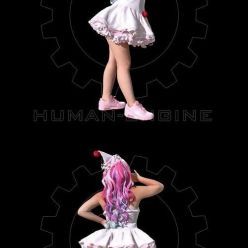 3D model Lily in Pink Clown Costume Female Scan