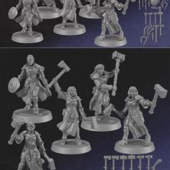 3D model ﻿Monstrous Encounters - Sisters of Sigmus Adepts – 3D Print