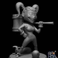 3D model Harley Quinn with 2 – 3D Print