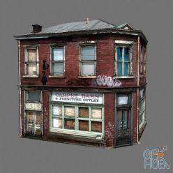 3D model European old house