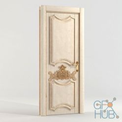 3D model Classic wooden door
