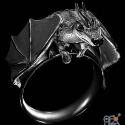 3D model Dragon ring PBR
