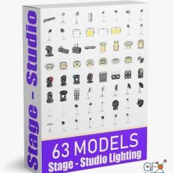 3D model CGTrader – 63 Studio Stage Theater Cinema Lighting Collection 3D model