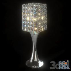 3D model Luxury 6 Simple Modern Crystal Bedroom bedside Table light