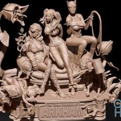 3D model DC Female Diorama – 3D Print