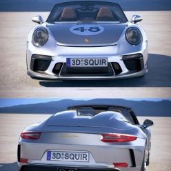 3D model Porsche 911 Speedster 2019 Heritage car