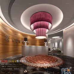 3D model Lobby Reception Interior A016